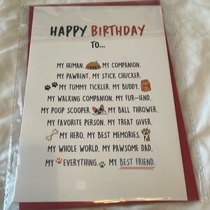 *$1‎ when bundled* Birthday Card From Pet